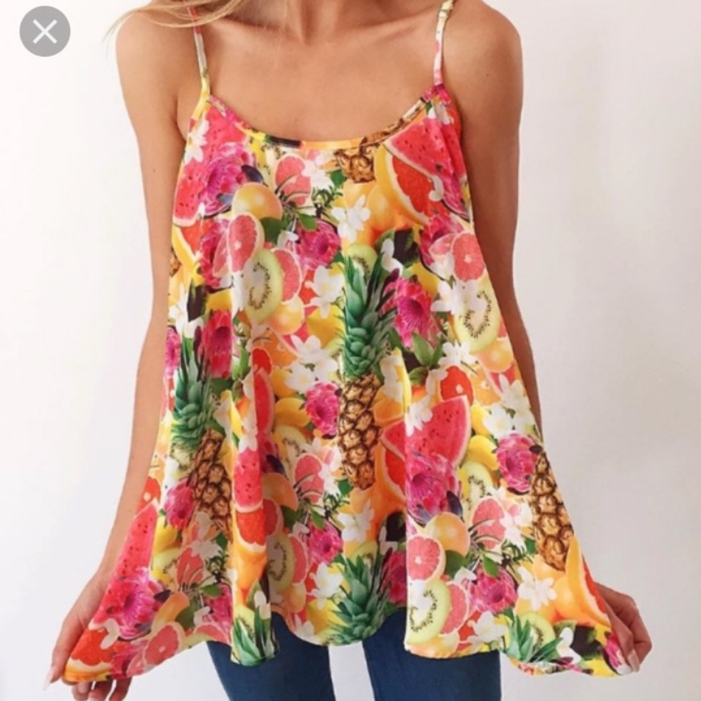 Show Me Your Mumu Lenz Tank in Tutti Frutti